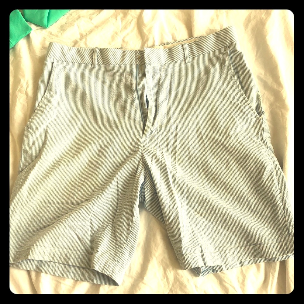 Walter Hagen Blue Seersucker Shorts